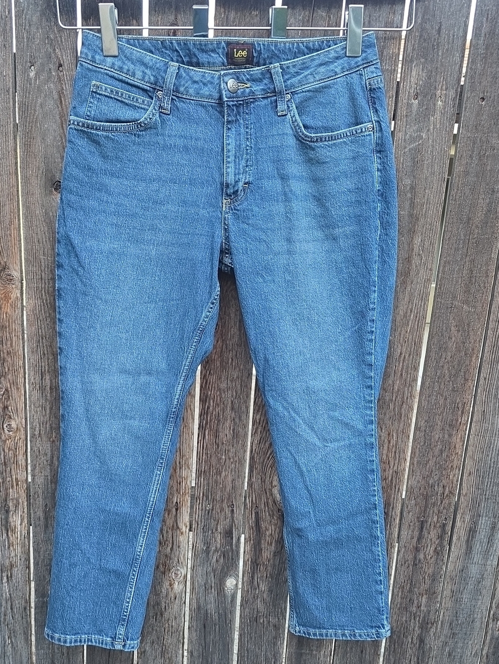 Lee Women's Ankle/Cropped Straight Jeans - Blue